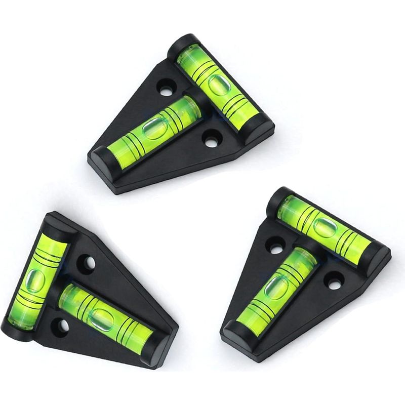 Magnetische T-förmige Wasserwaage, 3 Kreuzförmige Wasserwaagen, Präzisionswasserwaage, Mini-wasserwaage, Pyramidenförmige Kreuzwasserwaage Für Camping, Wohnwagen, Wohnmobil Und Caravan (magnetisch)