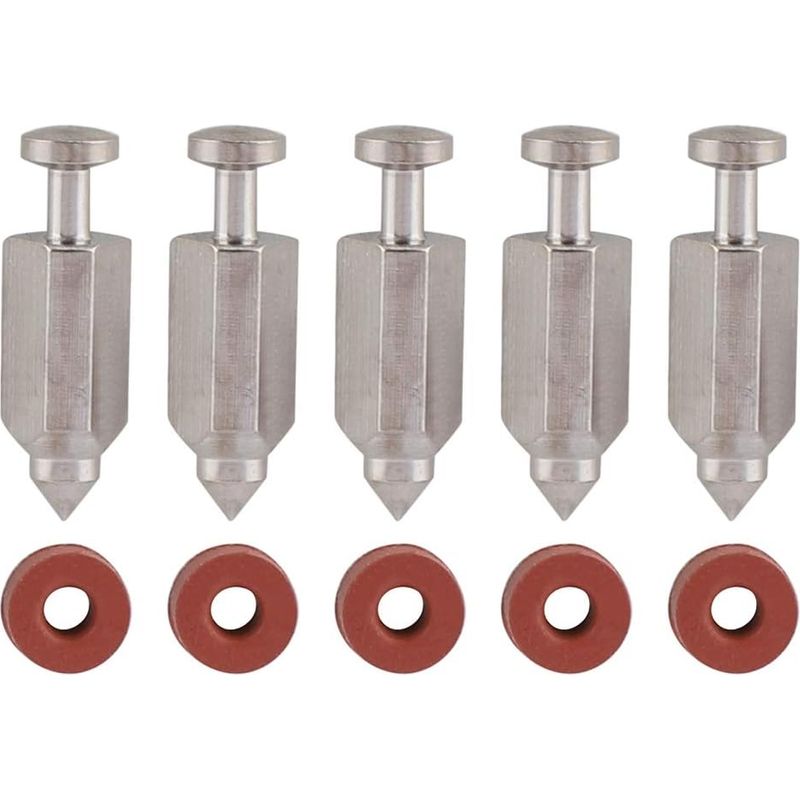 Vergaser-reparaturnadel, 5-teiliges Vergaser-nadelsitzdichtungs-reparaturset Für Rasenmäherzubehör 398188.