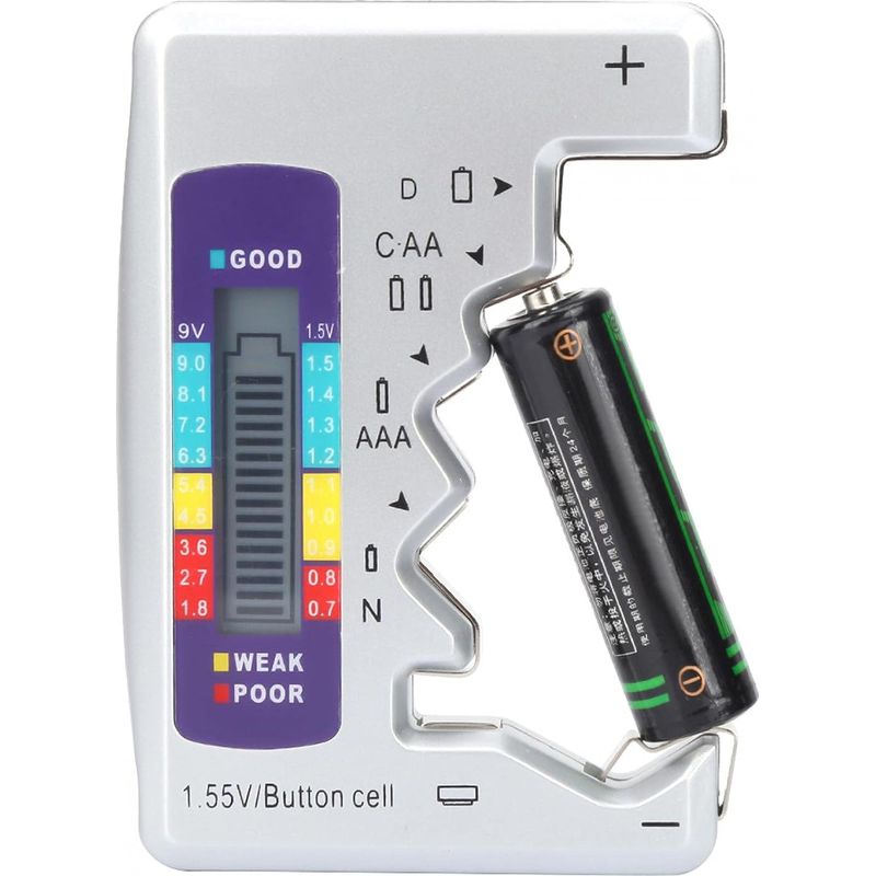 Batterietester, Digitaler Batteriekapazitätstester, Batteriekapazitätsdetektor 90 X 60 Mm, Messgerät Für Lithiumbatterien