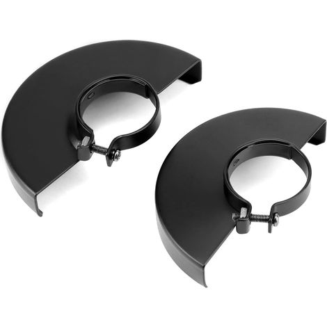 Zweiteiliger Winkelschleiferschutz Aus Schwarzem Metall, Passend Für 125-mm- Und 115-mm-winkelschleifer, 42-mm-innenbohrung