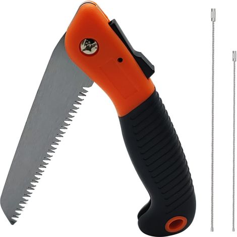Klappbare Handsäge, Pocket Boy Baumsäge, Pflanzensäge Mit Rutschfestem Griff Und Gehärtetem Stahlblatt, Tragbares Gartengerät, Orange