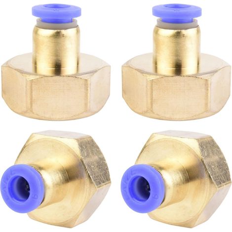 Stück 6 Mm X 1/2" Außendurchmesser Schlauch Mit Pt-innengewinde, Pneumatischer Verschraubung, Steckverbinder, Industriequalität, Pneumatische Verbindungsverbinder