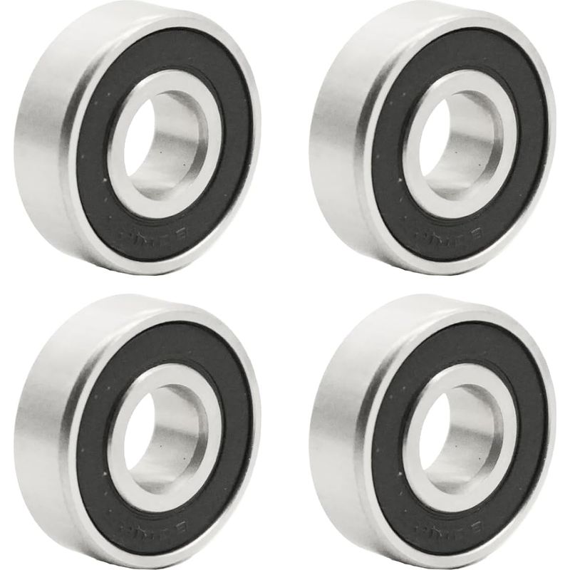 Stück 6201-2rs 12 X 32 X 10 Mm Chromkugellager, 6201 2rs Doppelt Abgedichtete Kohlenstoffstahlkugellager (6201-2rs 4 Stück)