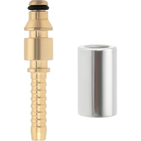 Stück Messing-1/4-zoll-hochdruckreiniger-schlauchanschluss, 6,5-mm-außengewinde-hochdruckreiniger-adapter Mit Crimp-hülse, Kompatibel Mit Stihl