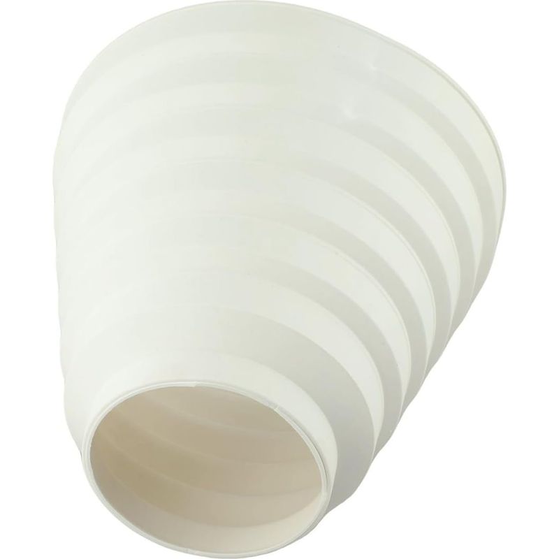 Reduzierstück Für Lüfterkanäle Aus Weißem Abs-kunststoff, 80 Mm, 100 Mm, 110 Mm, 120 Mm, 130 Mm, 140 Mm, 150 Mm, Zum Verbinden Von Luftkanälen Mit Verschiedenen Durchmessern