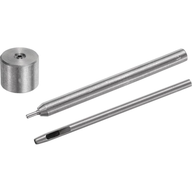 Ösenlochstanze, 3-mm-hohllochstanze Zum Anbringen Von Ösen In Lederwaren, Bekleidung, Handtaschen, Stoffen Und Vorhängen