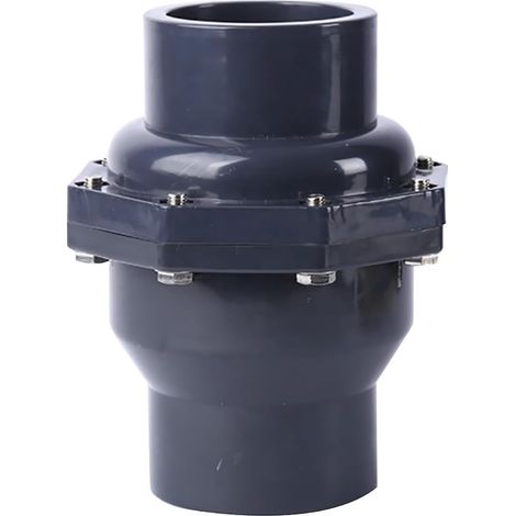 Rückschlagventil Aus Pvc Mit Doppelter Verbindung Für Metrische Rohre (dn40 Φ50 Mm)