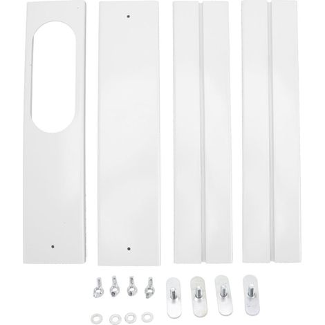 4 Fensterdichtungsplatten Für Mobile Klimaanlagen, Verstellbares Pvc-lüftungsset, Tür- Und Fensterdichtung Für Klimaanlagen, Vertikale/horizontale Montage, Schiebefensterdichtung