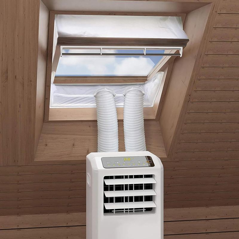 2-teiliges Fenster-set Für Klimaanlagen, Fensterdichtung Für Mobile Klimaanlagen, Fensterdichtungsstoff Für Dachfenster