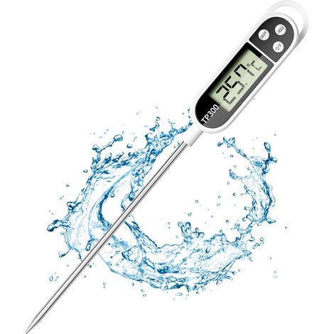 Universelles Digitales Küchenthermometer, 0,1 °c Messgenauigkeit Mit Langer Sonde, Koch- Und Grillthermometer, Zum Backen Und Grillen
