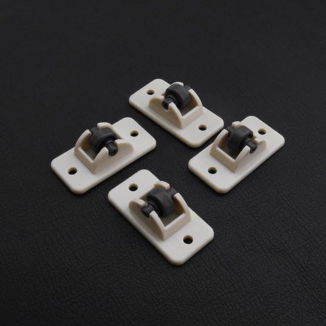 16 Selbstklebende Kunststoffrollen (4,7 X 2,4 X 1,7 Mm) Für Schränke, Schubladen, Aufbewahrungsboxen Und Möbel (beige)