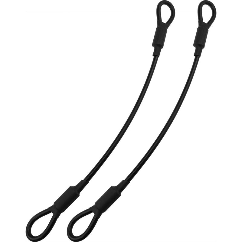 Set Aus 2 Robusten, Geflochtenen Kabeln Mit Doppelringen Für Outdoor-aktivitäten, Reisen, Zuhause, Zum Aufhängen Und Transportieren, 5 Mm Dick, 30 Cm Lang, 90,7 Kg Zugfestigkeit