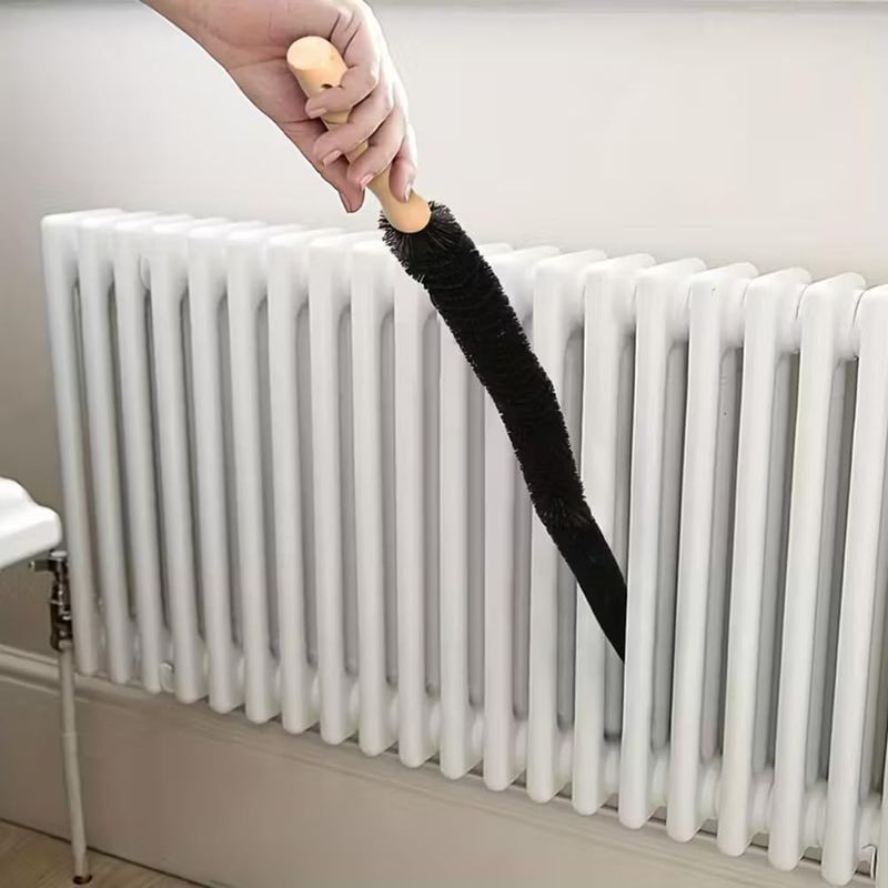 Heizkörperreinigungsbürste Mit Metallgriff Und Nylonborsten, Langer Griff Für Effektives Abstauben Und Reinigen. Vielseitig Einsetzbar Für Lüftungskanäle, Klimaanlagen Und Waschmaschinen.