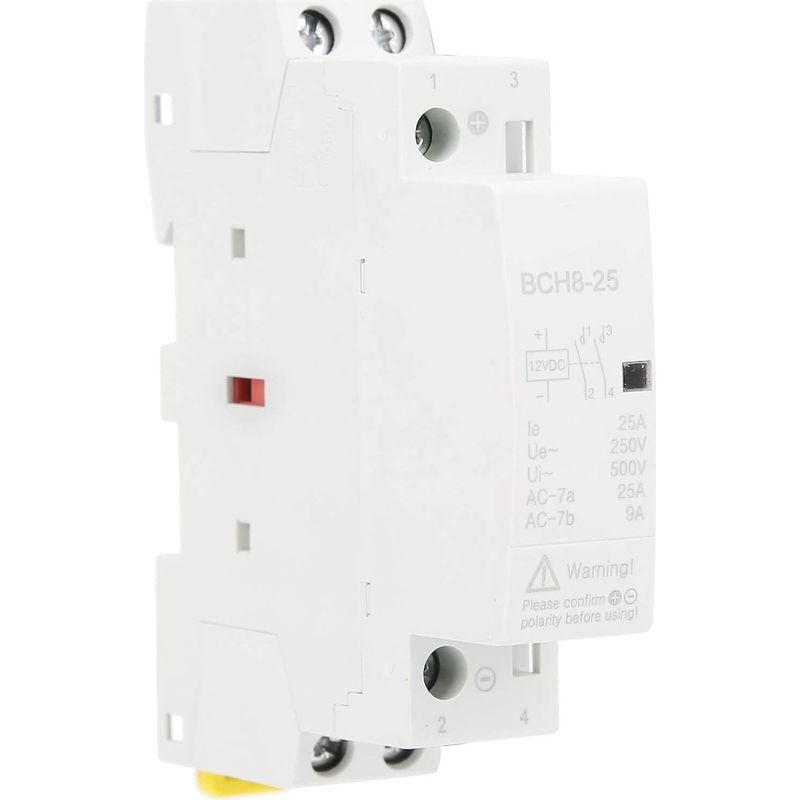 12v/24v Dc 25a Schütz/relais, 2 Schließerkontakte, Geräuschlos, Din-schienenmontage, Für Solaranlagen, Hausautomation Und Industrieautomation