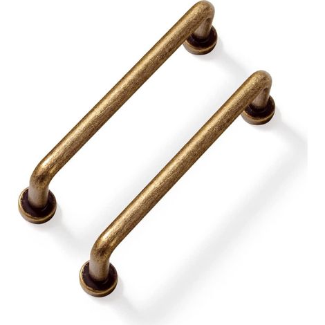 6-teiliges Set Antiker Messing-küchenschrankgriffe – Antike Messing-küchenschubladengriffe, Küchenmöbelgriffe, 128 Mm Lochabstand