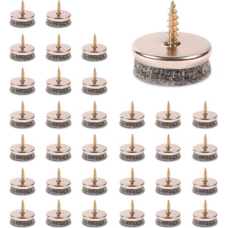 Möbelgleiter, Stuhlgleiter. Rutschfeste Filzgleiter, 5 Mm Dicke Stuhlpolster Für Erhöhte Langlebigkeit (22 Mm)