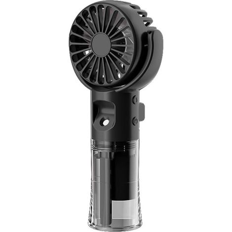 Wiederaufladbarer, Tragbarer Nebelventilator Mit 4 Geschwindigkeitsstufen, Usb-c-anschluss, Ideal Für Kinder, Schüler Und Büro, Leiser Mini-luftbefeuchter Mit Wassertank