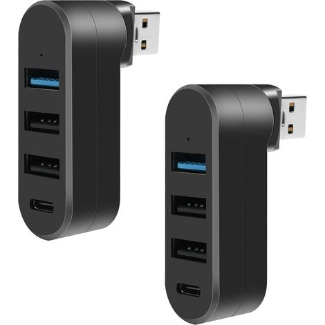 Mini-usb-hub, 4-port-usb-3.0-hub (1 Usb 3.0 + 2 Usb 2.0 + Typ-c), Tragbarer Usb-adapter Für Schnelle Datenübertragung, Kompatibel Mit Usb-sticks, Notebooks, Laptops Und Tastaturen