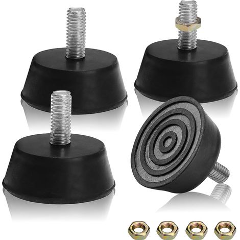 Verstellbare Möbelfüße, 4 Stück, Verstellbare Füße Mit M6-gewinde, Antivibrationsisolierung, 32 Mm Verstellbare Nivellierfüße Für Möbel Und Haushaltsgeräte