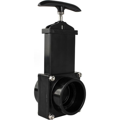 Ablassventil Für Wohnmobile, Größe Ø 50 Mm, Schwarzer Zugschieber, Robust, Leichtes Abwasserventil Für Boote, Wohnmobile, Transporter, Wohnwagen, Rückschlagventil, Ideal Für Niedrigen Wasserdruck