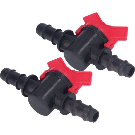 12-mm-durchflussregelventil Aus Geradem Abs-kunststoff, 2er-pack, Industrieller Wasserregler, Absperrventil Für Hydraulikleitungen