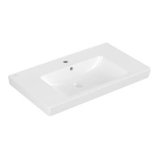 Villeroy&boch - Schrankwaschtisch Subway 2.0 800x475mm Rechteck 1 Hahnloch mit Überlauf Weiß Alpin