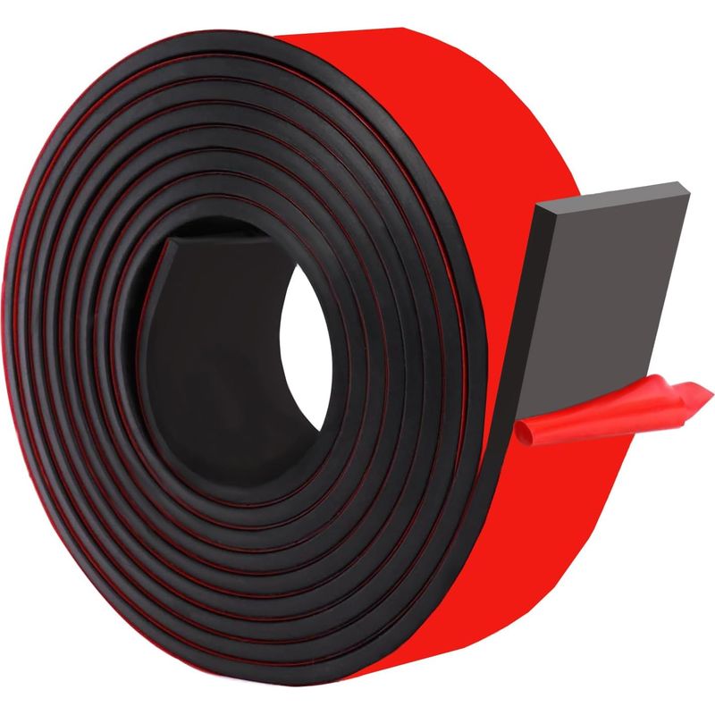 Selbstklebender Gummistreifen, Neopren-gummimatte, 50 Mm X 5 Mm X 3 M Für Fugenschutz, Bodenbeläge, Heimwerkerprojekte, Bodenschutz, Rutschfestigkeit, Vibrationsdämpfung