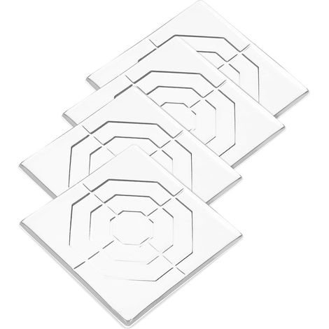 Set Mit 4 Transparenten Silikon-möbelgleitern (8 Cm), Selbstklebend, Kratzfest, Für Tische Und Stühle, Vibrationsdämpfend, Für Innenmöbel