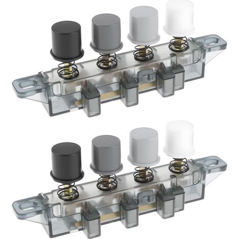 Set Mit 2 Geschwindigkeitsreglern Für Standventilatoren, 4 Tasten, 3 Geschwindigkeitsstufen, Kompatibel Mit Midea, 10,2 X 6,6 X 1,3 Cm