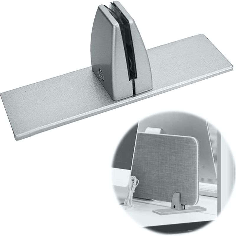 Verstellbare Glasklemmen Aus Aluminiumlegierung, Tischklemme, Trennwandhalterung, Sichtschutzclip Für 3–25 Mm Dicke Trennwände, Büro, Labor, 1 Stück, Silber