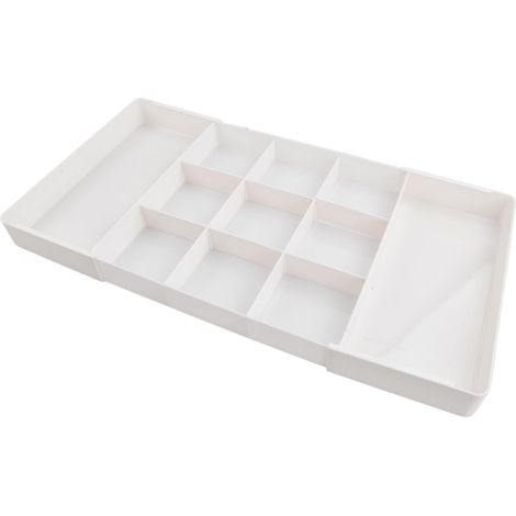 Aufbewahrungsbox Für Schubladen Aus Kunststoff, Verstellbare Schubladeneinsätze, Erweiterbare Aufbewahrungsbehälter Für Küche, Büro Oder Badezimmer