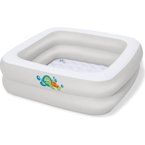 51116 Aufblasbare Quadratische Babybadewanne, Fluoreszierend, 86 X 86 X 25 Cm