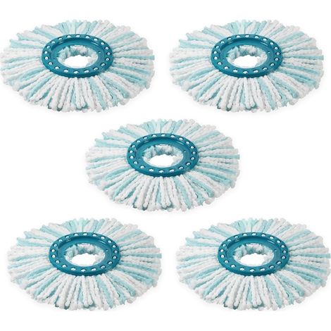 5-teiliger Runder Moppkopf Für Leifheit Clean Twist Disc Mop Micro Systems Ersatzteile