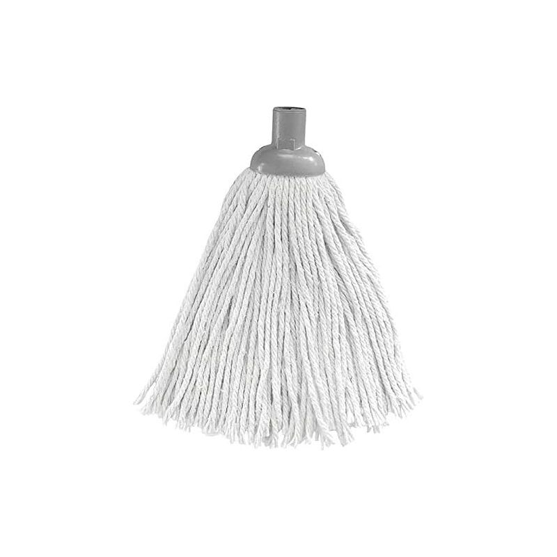 X Professioneller Baumwollmopp 150 G – Ersatzmoppkopf – Extrem Saugfähig Und Fettlösend – Ideal Für Fliesen- Und Parkettböden – 24 Cm