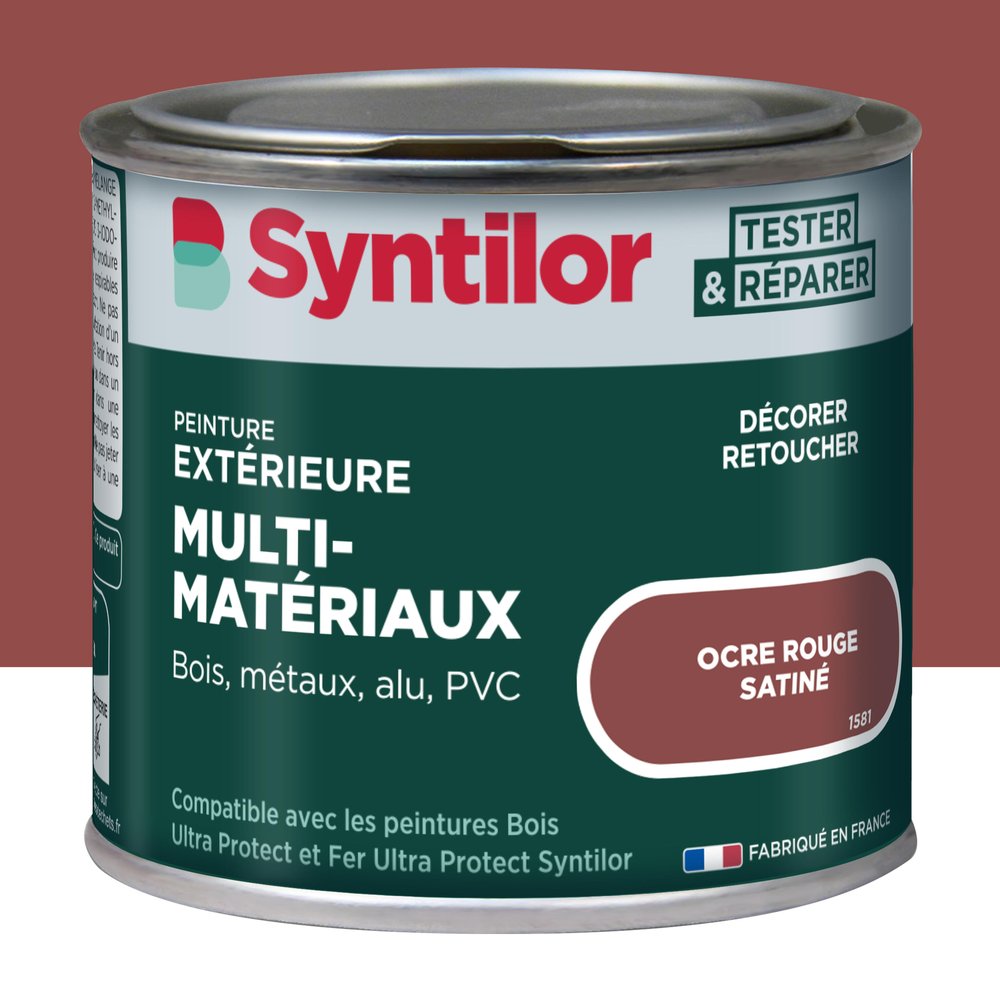 Außenfarbe Für Holz, Aluminium Und Pvc. Syntilor Rotocker, Seidenmatt, 125 Ml Syntilor