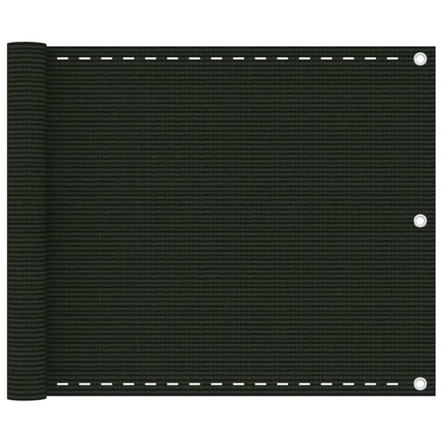 Balkon Sichtschutz Dunkelgrün 75x600 cm hdpe Vidaxl