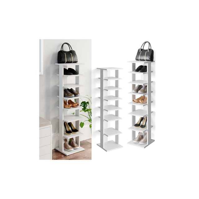Vicco - Schuhschrank Sara, Weiß, 26.7 x 110 cm
