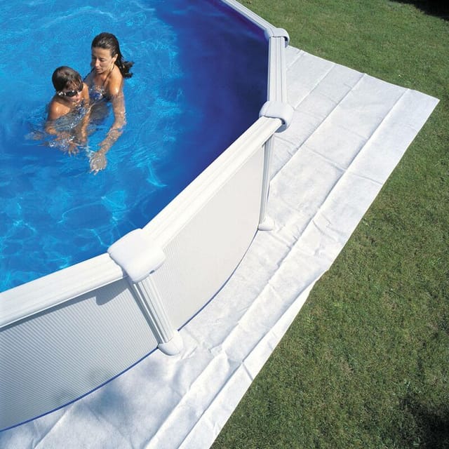 Summer Fun - Extra Bodenschutzvlies für Oval/Achtformbecken 625 x 360 cm