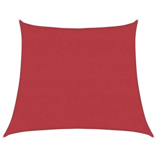 Sonnensegel 160 g/m² Rot 4/5x4 m hdpe Vidaxl