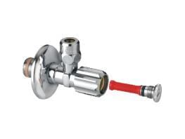 Cornat - Eckventil mit Schmutzfang Messing verchromt, a 1/2 ag, b 3/8 ig-ag, c 10 mm Eckventile