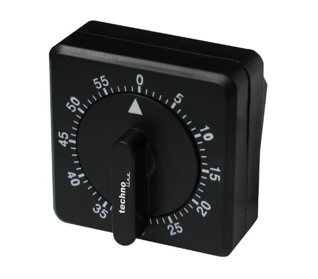 Kurzzeitwecker kzw analog schwarz Wetterstationen - Technoline