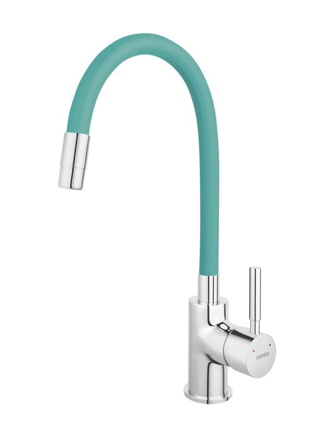 Novaservis - Ferro - Küchenarmatur mit flexiblem Arm, Mint/Chrom 70710,0M