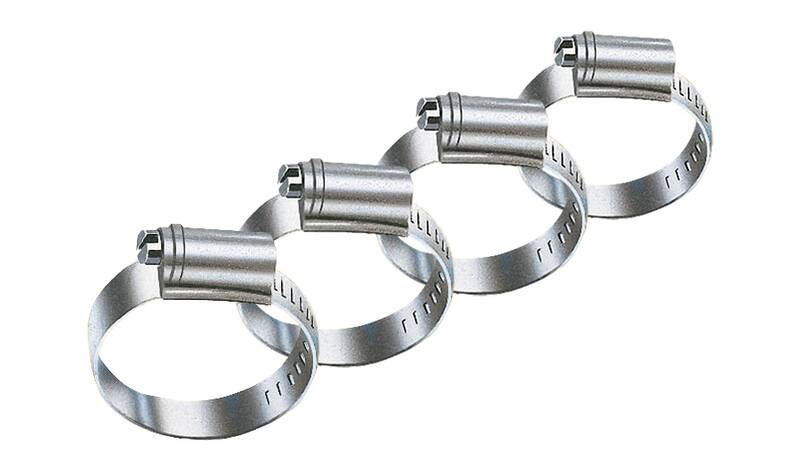 Westfalia Wasserwelten Schlauchschellen-set 4-teilig, Verzinkt 10-16 Mm