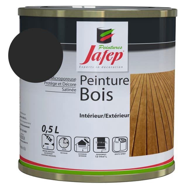 Holzfarbe anthrazitgrau Jafep 0,5 l