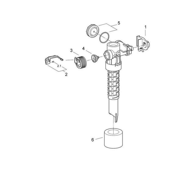 GROHE 43991000 Füllventil Schwimmerventil DN15 für Spülkasten