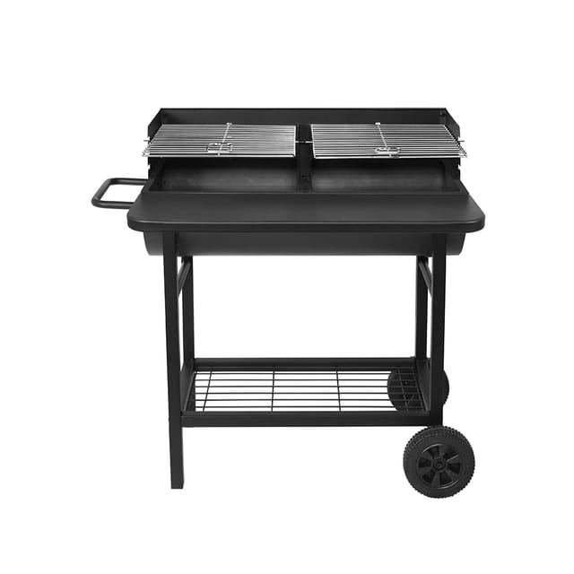 Holzkohlegrill 39,5x35,5 cm mit wagen Red Deco alabama