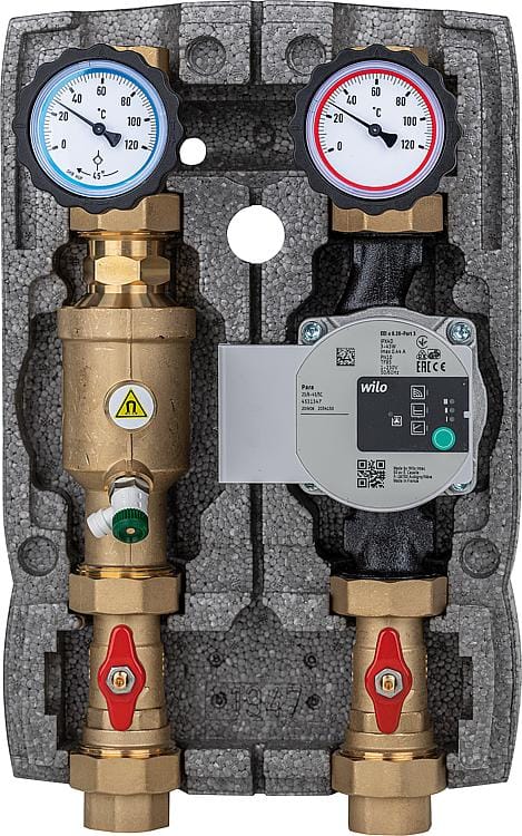 Heizkreisset Pumpengruppe DN25 Magnetitabscheider ungemischt Heizung