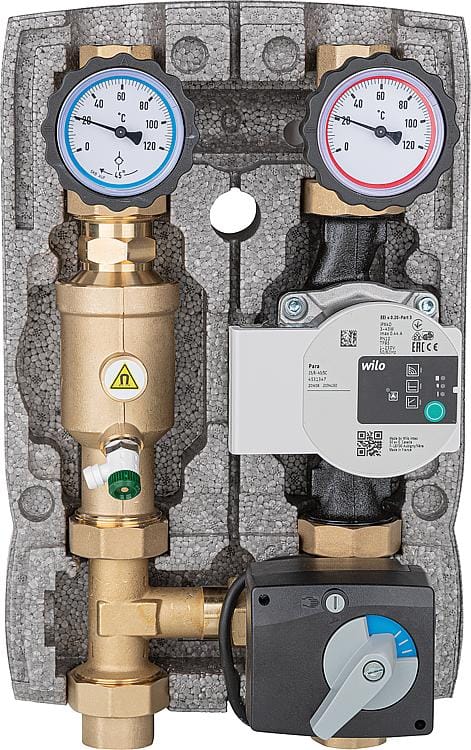 Heizkreisset Pumpengruppe DN25 Magnetitabscheider 3-Wege-Mischer Heizung