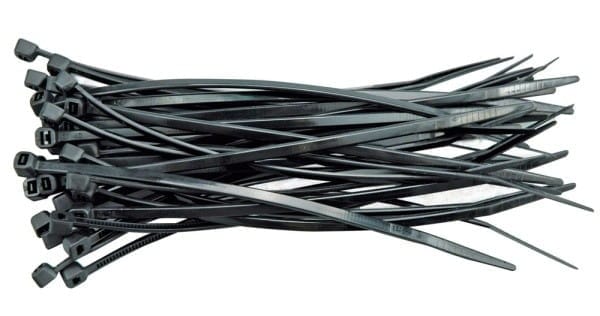 Toya - Kunststoff-Stirnbänder 430x4,8 100 Stück schwarz 73897 vorel