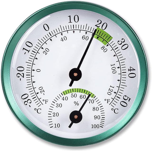 Aougo - Hochpräzises Hygrometer, Thermometer, Wetterstation, Mini-Temperatur- und Luftfeuchtigkeitsmesser, Monitor-Zifferblatt,
